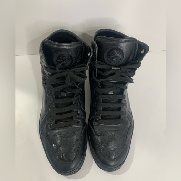 Black Gucci Hightop sneakers - Picture 3 of 15